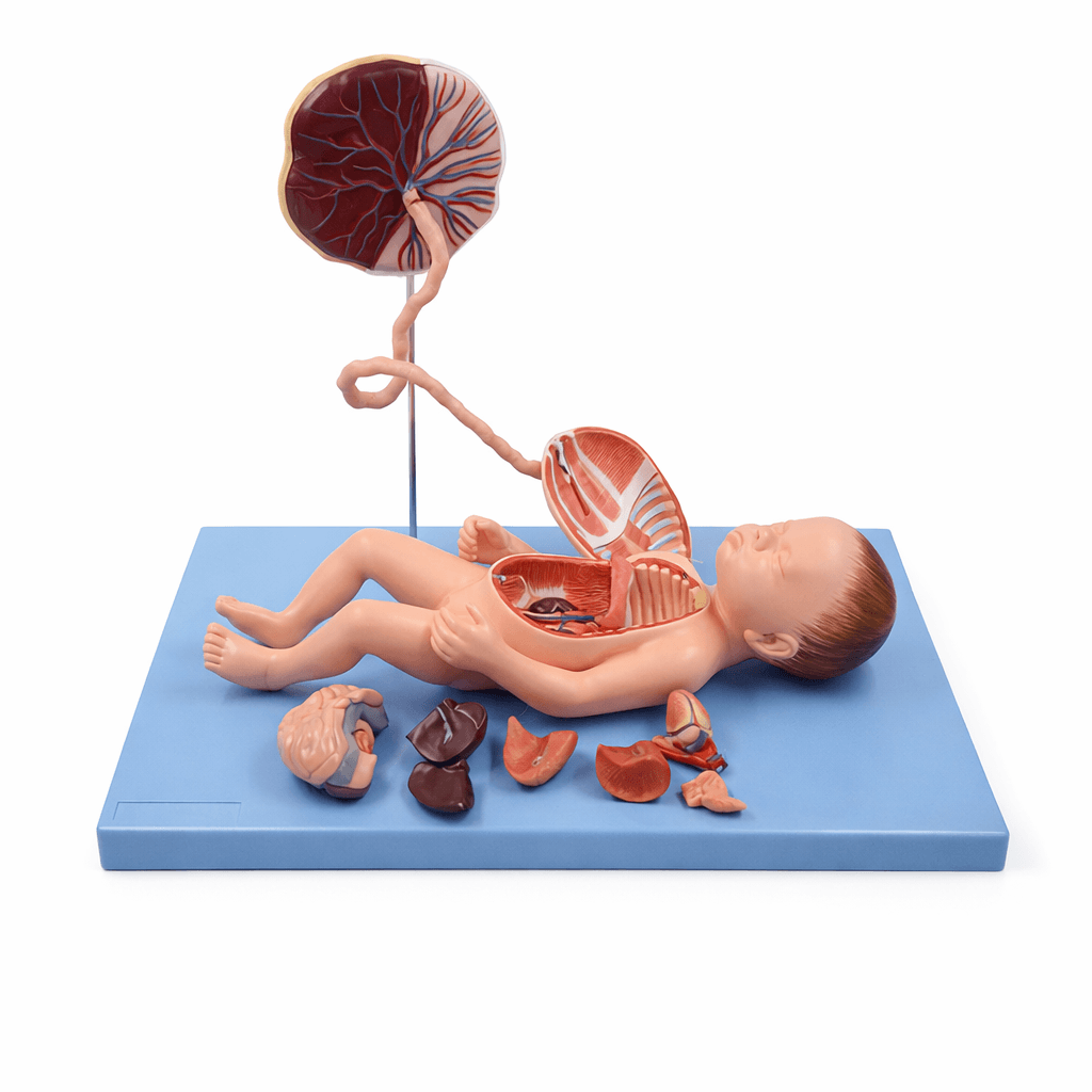 Fetal Circulation with Internal Organs Model, 13 Parts