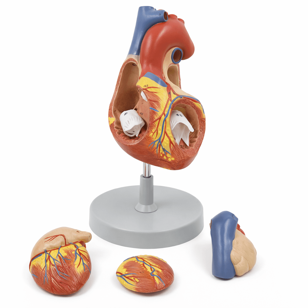 Heart Model (2× Enlarged), 4 Parts