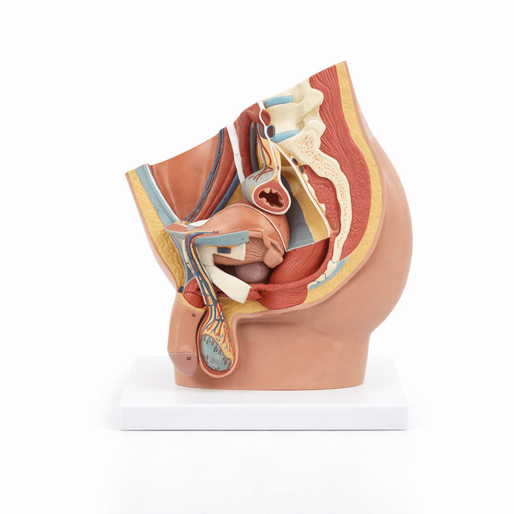 Male Pelvis Median Section Model, 4 Parts